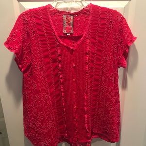 Johnny Was Flirty Swing Blouse